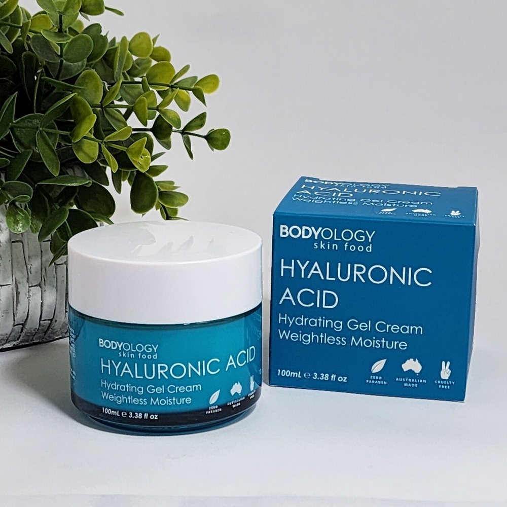 Bodyology Skin Food Hyaluronic Acid Hydrating Gel Cream Lightweight 3.38 fl oz